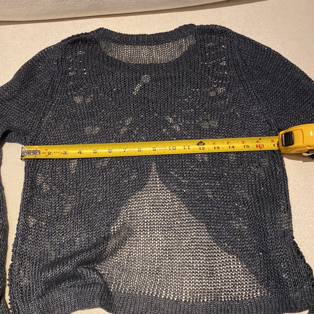 Blue Linen Sweater - Picture 11 of 13